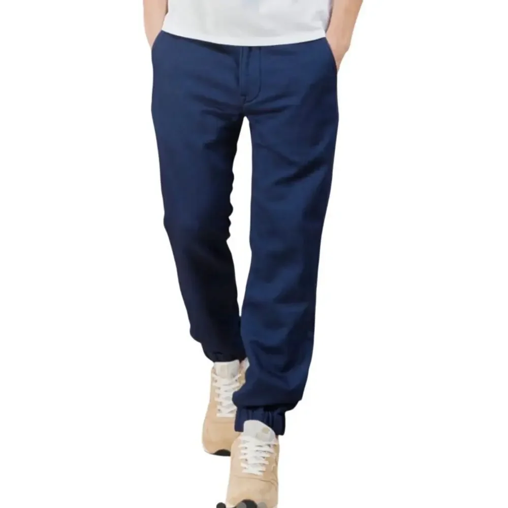 Levi's Navy Blue Men's Chino Jogger Pants Stretch Elastic Cuff Size 38 x 32